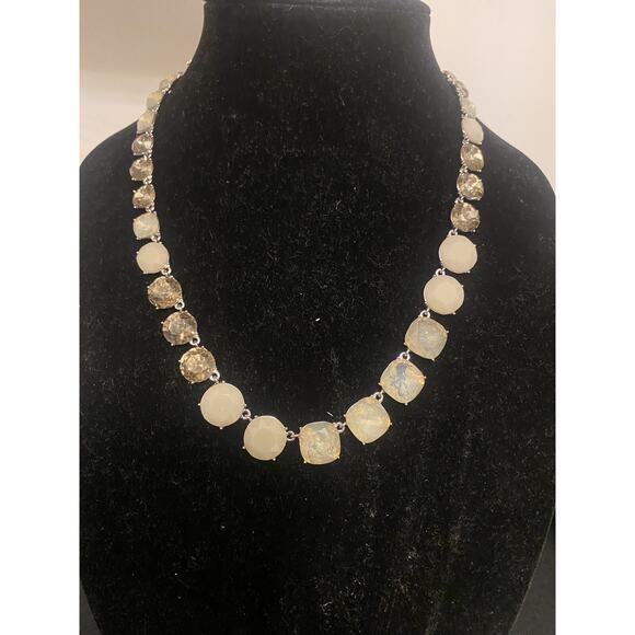 LOFT Necklace Rhinestones 18 Inches - Picture 1 of 5